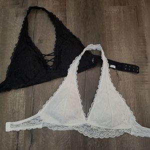 2 Gilly Hicks lace bralettes